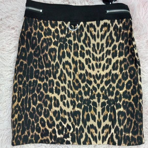 Killstar nwt leopard goth/punk skirt! Pretty kitty strappy mini! FINAL PRICE! - Picture 10 of 16
